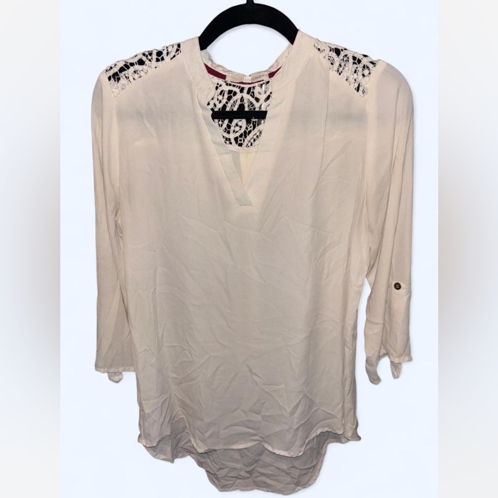 Rewind Cream Crochet Women's Top